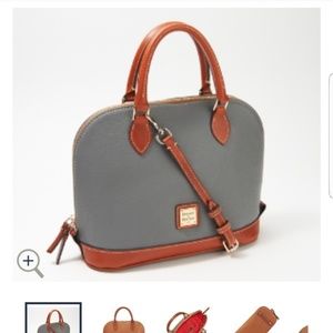 Dooney & Bourke Pebble Leather Zip Zip Satchel